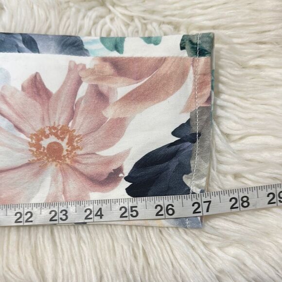 7 FOR FOR ALL MANKIND Floral Print The Ankle Skinny Jeans Size 26 - Picture 10 of 13